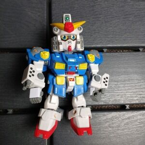 SD Gundam Force 01 Captain Gundam 4" Action Figure‎ 2004 Bandai Robot Toy  ZC